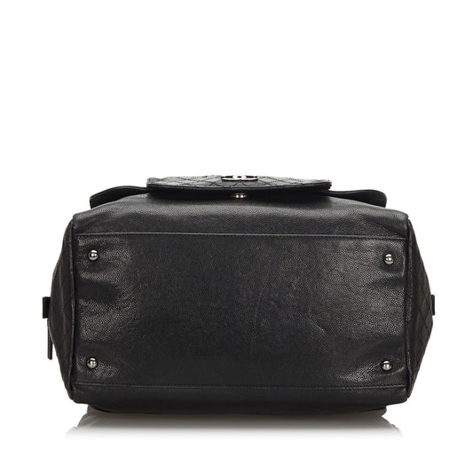 Chanel Dark Brown Leather Pocket in the City Shoulder Bag