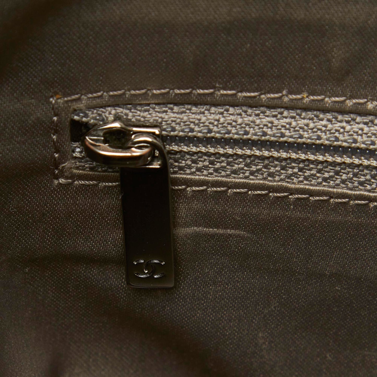 Chanel Dark Brown Leather Pocket in the City Shoulder Bag