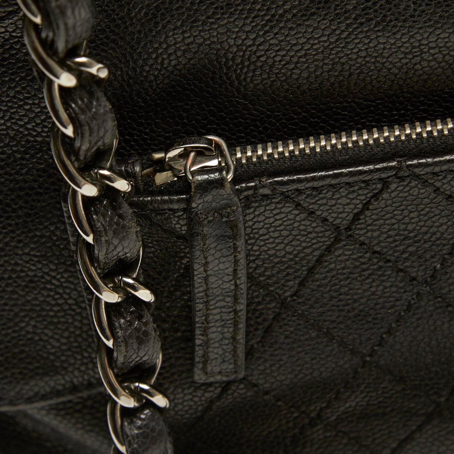Chanel Dark Brown Leather Pocket in the City Shoulder Bag