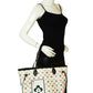 Louis Vuitton White Monogram Game On Neverfull MM Tote Bag