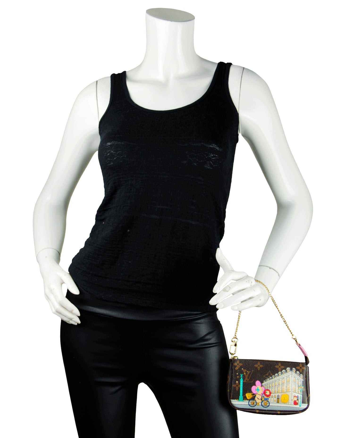 Louis Vuitton '22 Paris Vivienne Holiday Animation Monogram Mini Pochette Accessories Bag