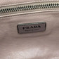 Prada Black Suede Rhinestone Alligator Flap Shoulder Bag