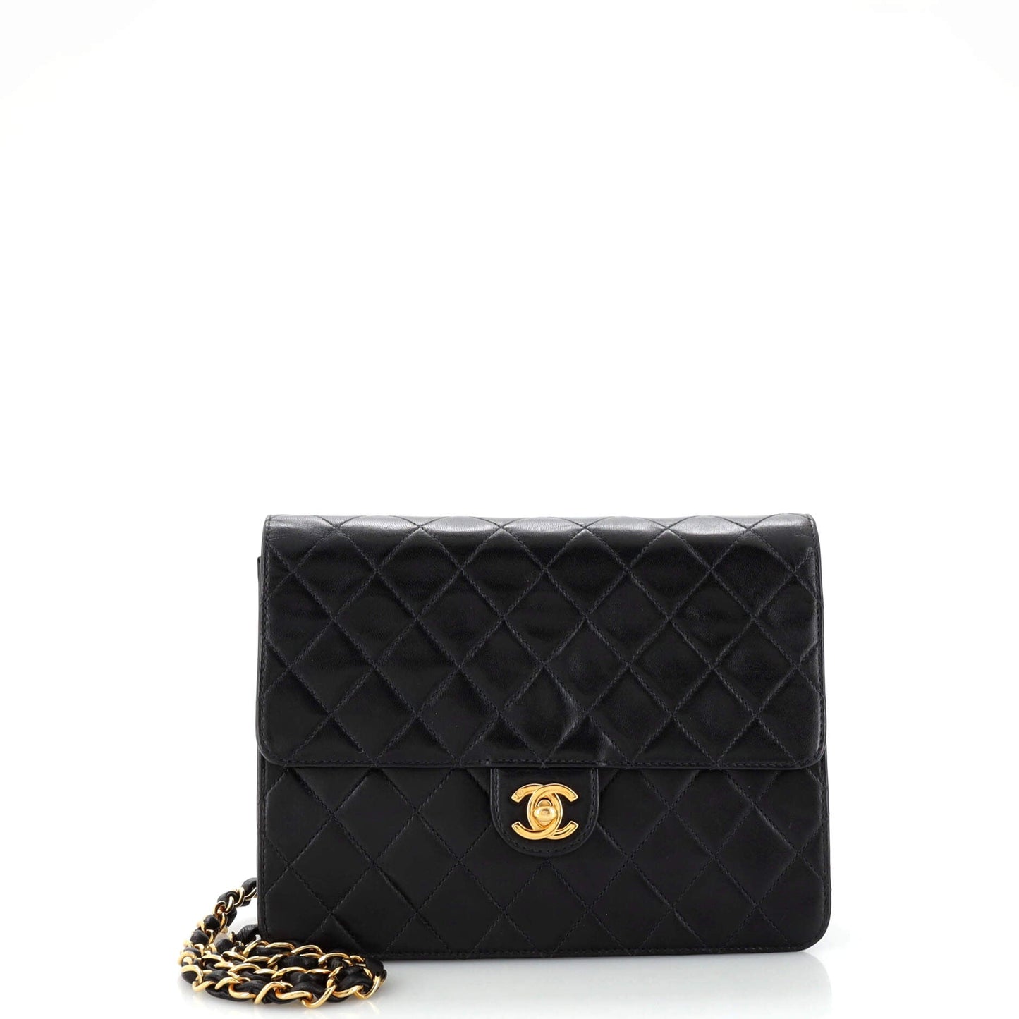 CHANEL   Clutch with Chain Quilted Leather Small