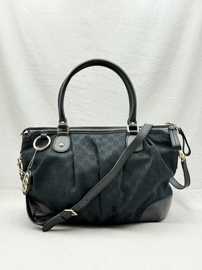 GUCCI Sukey Black GG Tote Bag