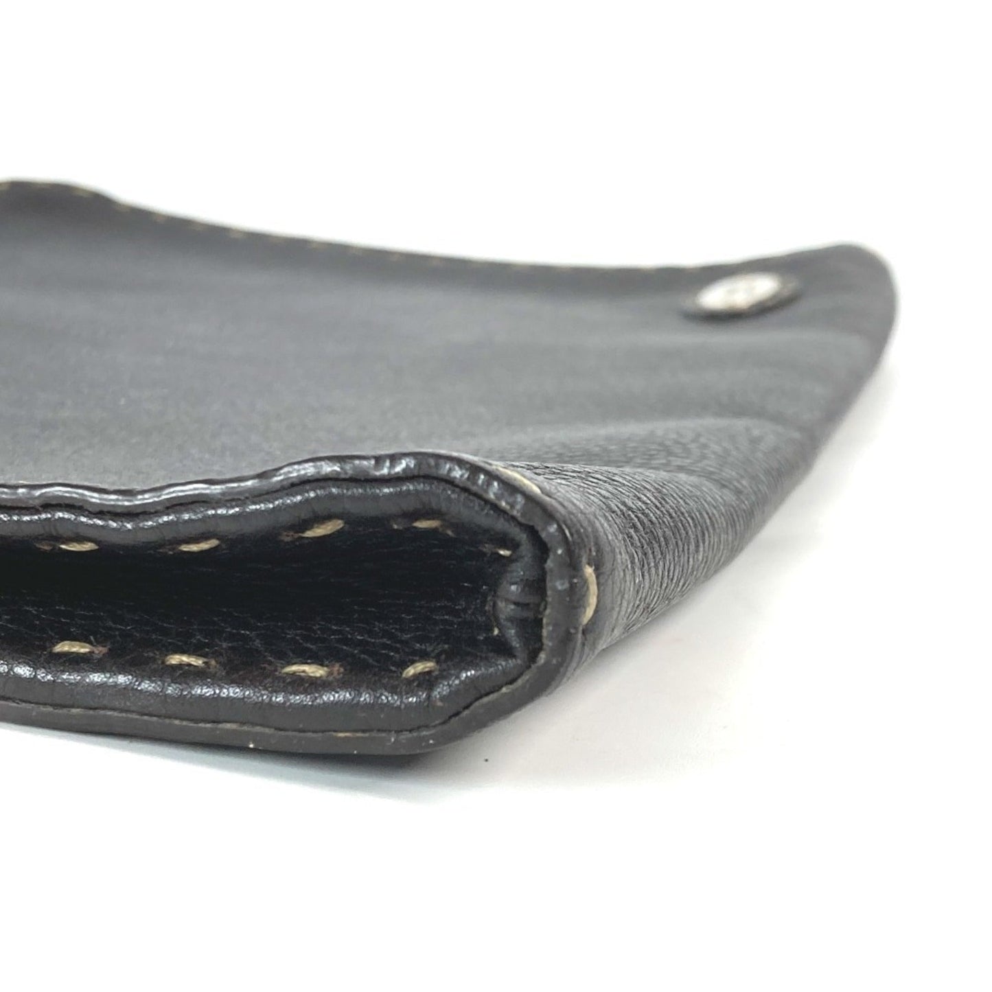 Fendi  Leather Clutch Bag Pouch (Pre-Owned)