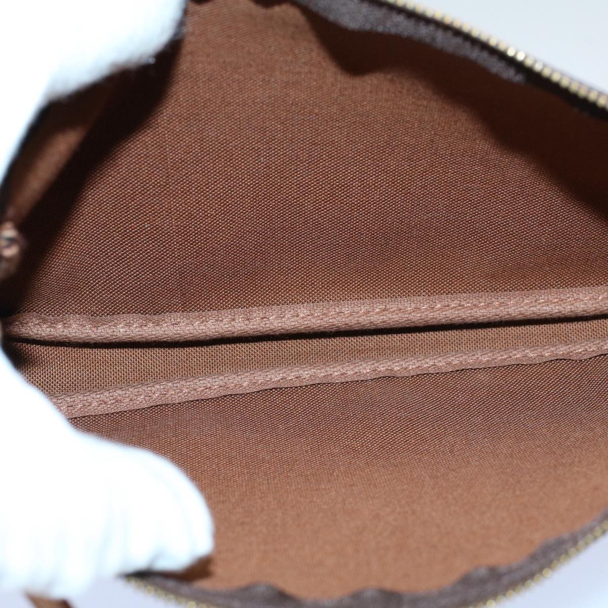 Louis Vuitton Pochette Accessoire  Canvas Clutch Bag