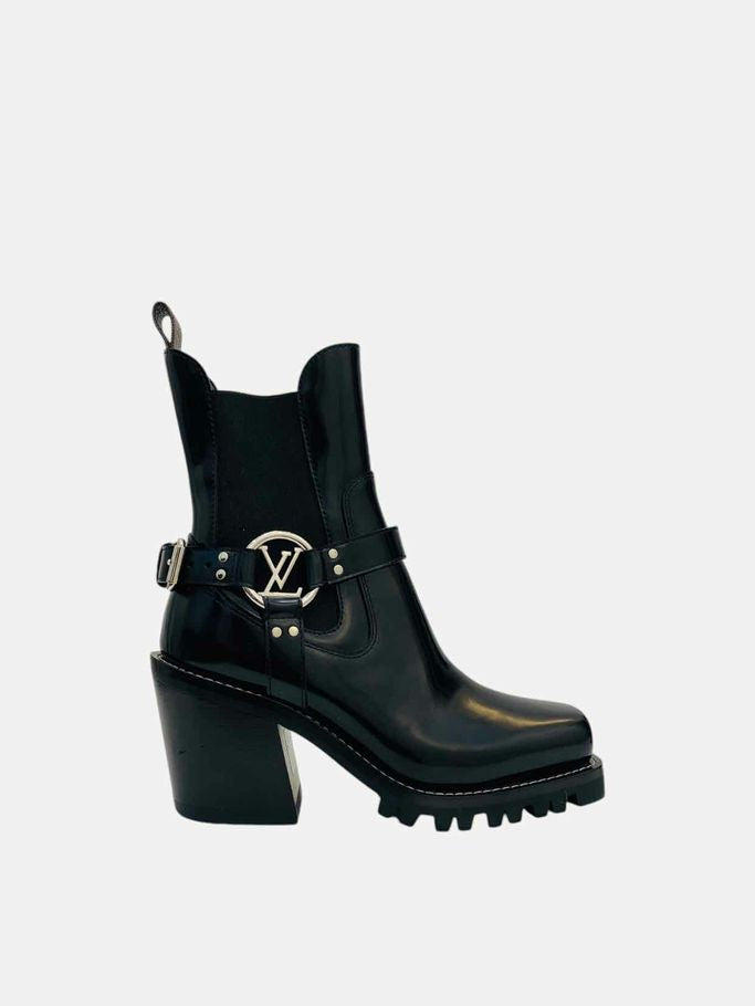 LOUIS VUITTON Limitless Black Size EU 35 Ankle Boots