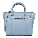 Mulberry Micro Classic Grain Mini Zipped Bayswater Poplin Blue