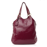 Saint Laurent Patent Tribute Tote Red