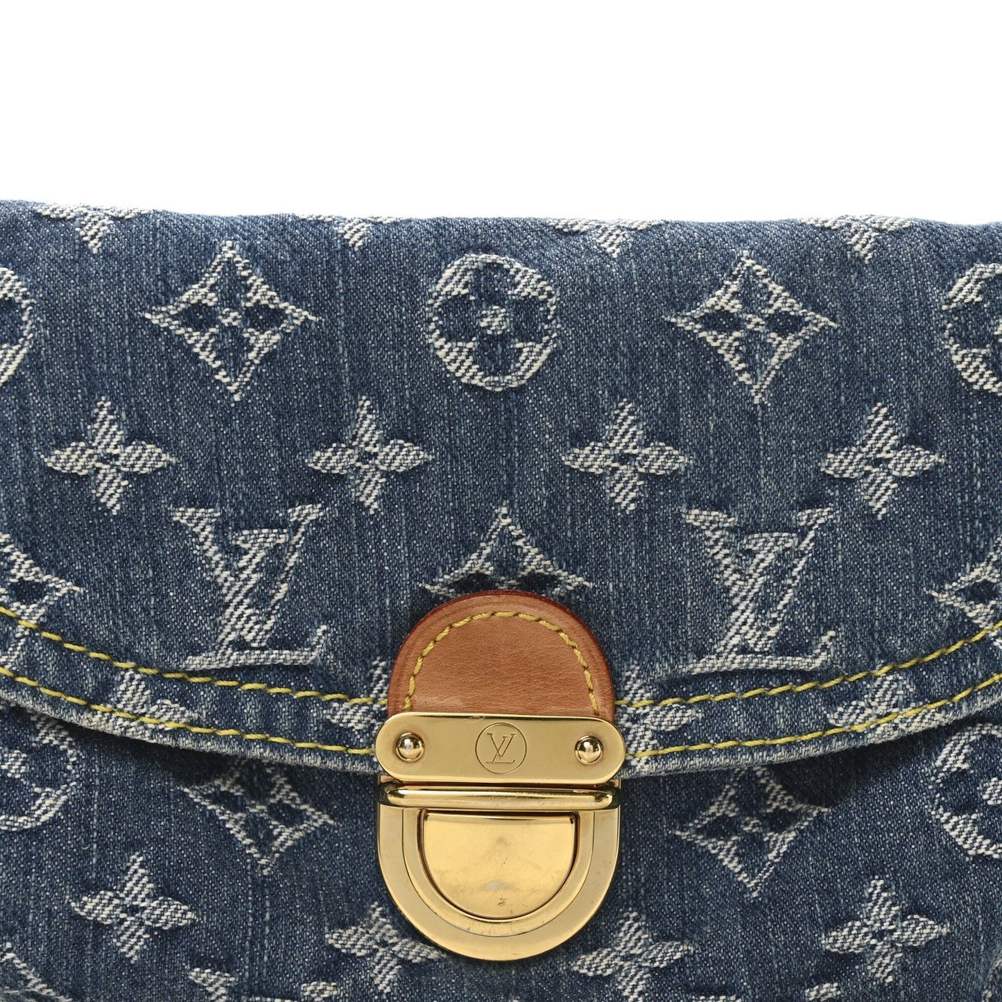 Louis Vuitton Monogram Denim Mini Pleaty Blue