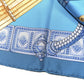 Amelia Silk Ceintures et Liens Scarf 90 Blue Orange