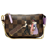 Louis Vuitton Mini Pochette Accessoires  Canvas Clutch Bag