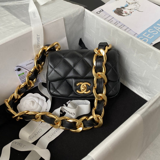 CHL - Mini Flap Bag Black For Women Bags Shoulder And Crossbody Bags 6.6in/17AmeliaAS3213