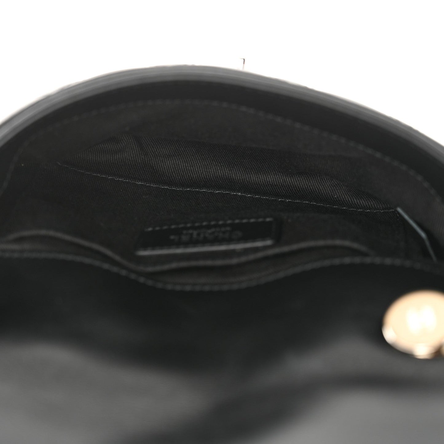 Amelia Calfskin Quilted CC Uniform Flap Belt Bag Black