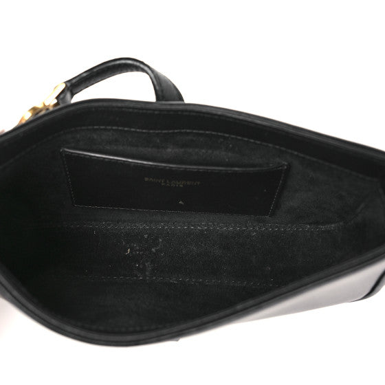 Saint Laurent Smooth Calfskin Le 5 A 7 Mini Hobo Black