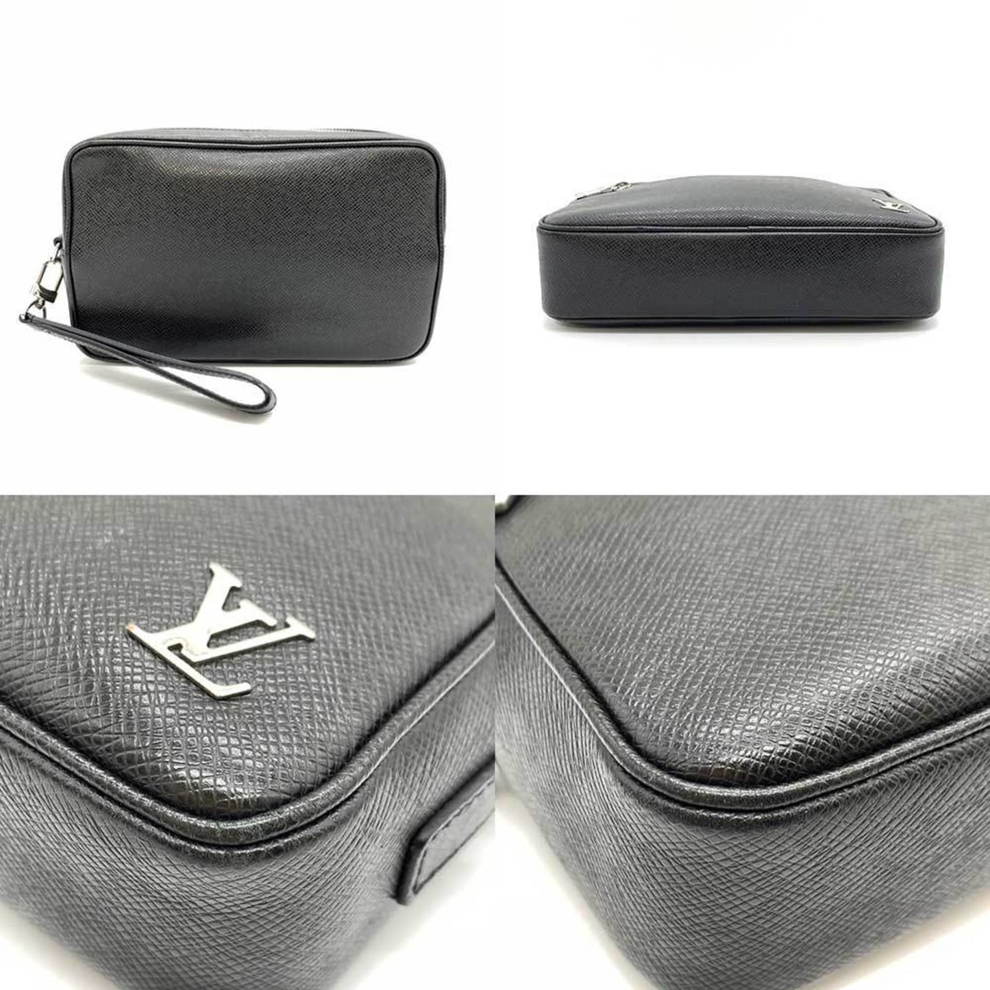 Louis Vuitton Pochette Kasai  Leather Clutch Bag