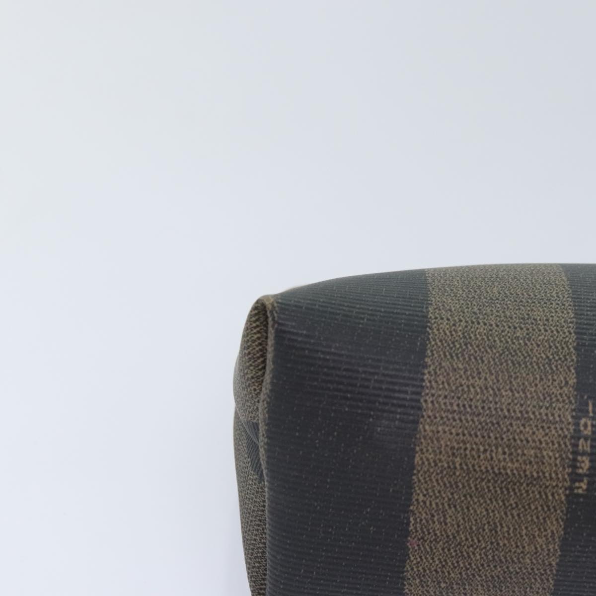 Fendi Pequin  Canvas Clutch Bag