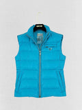 PRADA Triangle Logo Blue Quilted Size US 4 Gilet