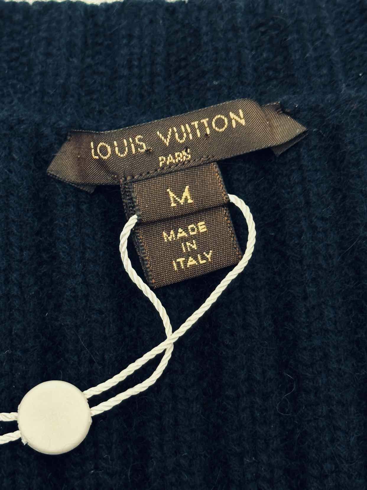 LOUIS VUITTON Navy Blue Size Medium Knee Length Dress
