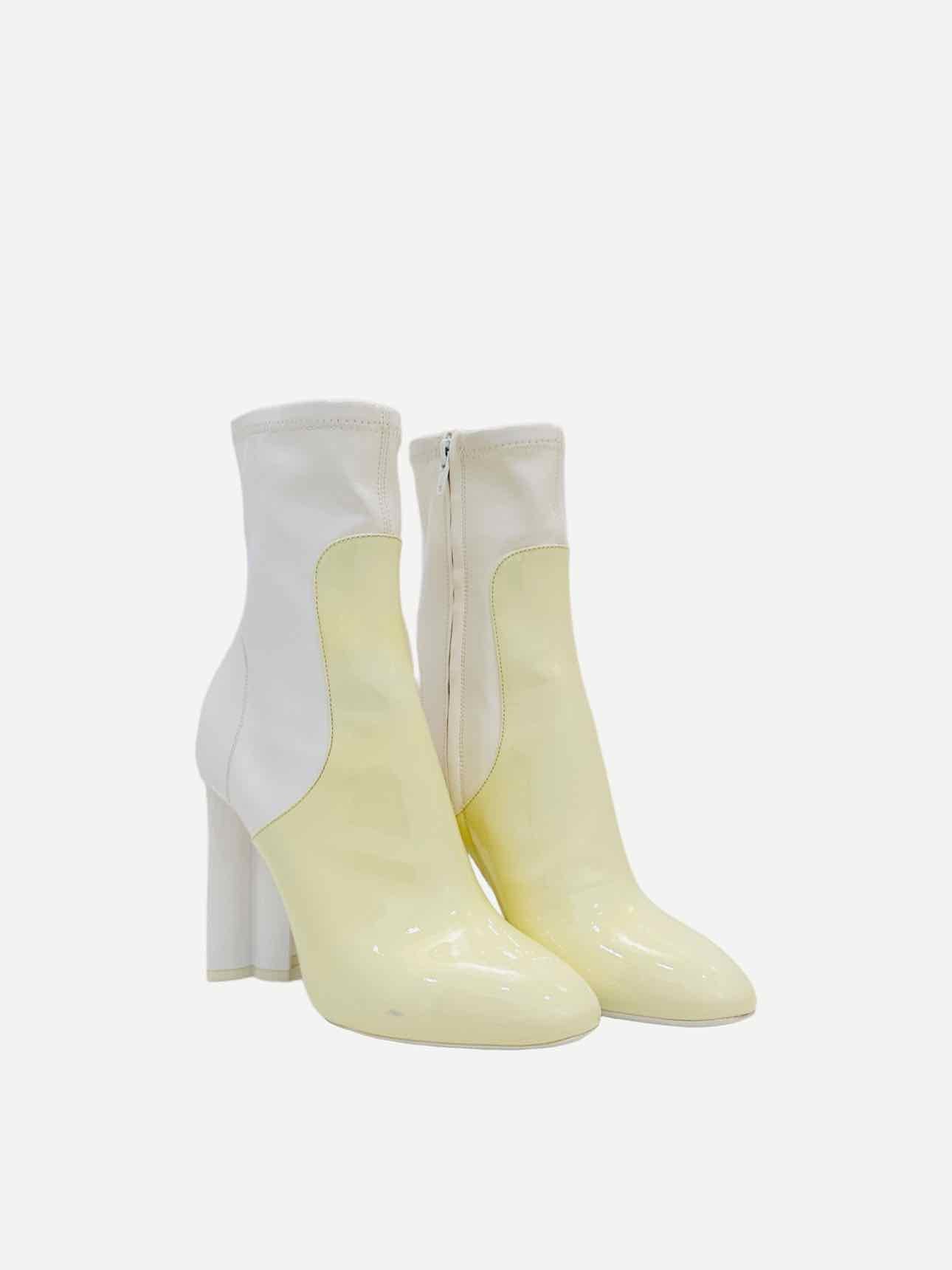 LOUIS VUITTON Two Tone Off-white Size EU 37 Ankle Boots