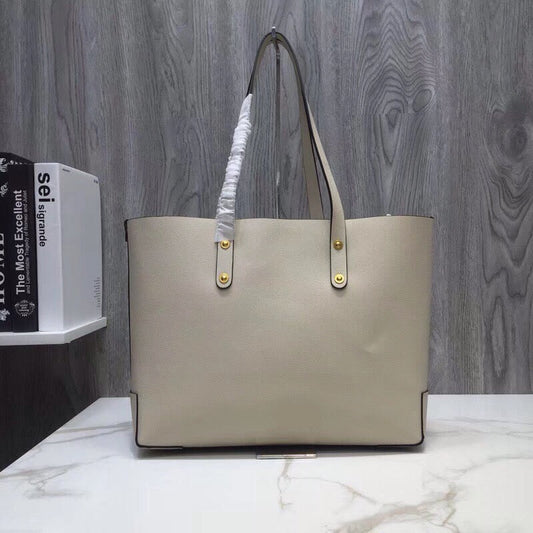 B-Berry - BB  Small Embossed Crest Tote White For Women, Bags 13.8in/35cm