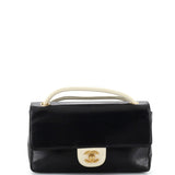 CHANEL   CC Flap Shoulder Bag Perforated Leather Medium