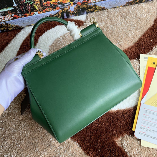 DG Medium DG Handbag In Dauphine Green For Women 10.2in/26AmeliaDG