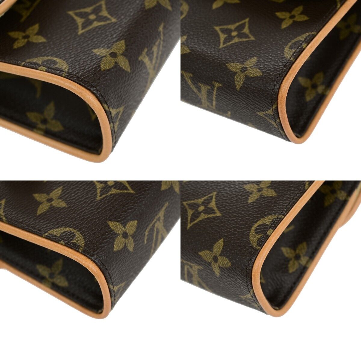 Louis Vuitton Pochette Florentine  Canvas Clutch Bag
