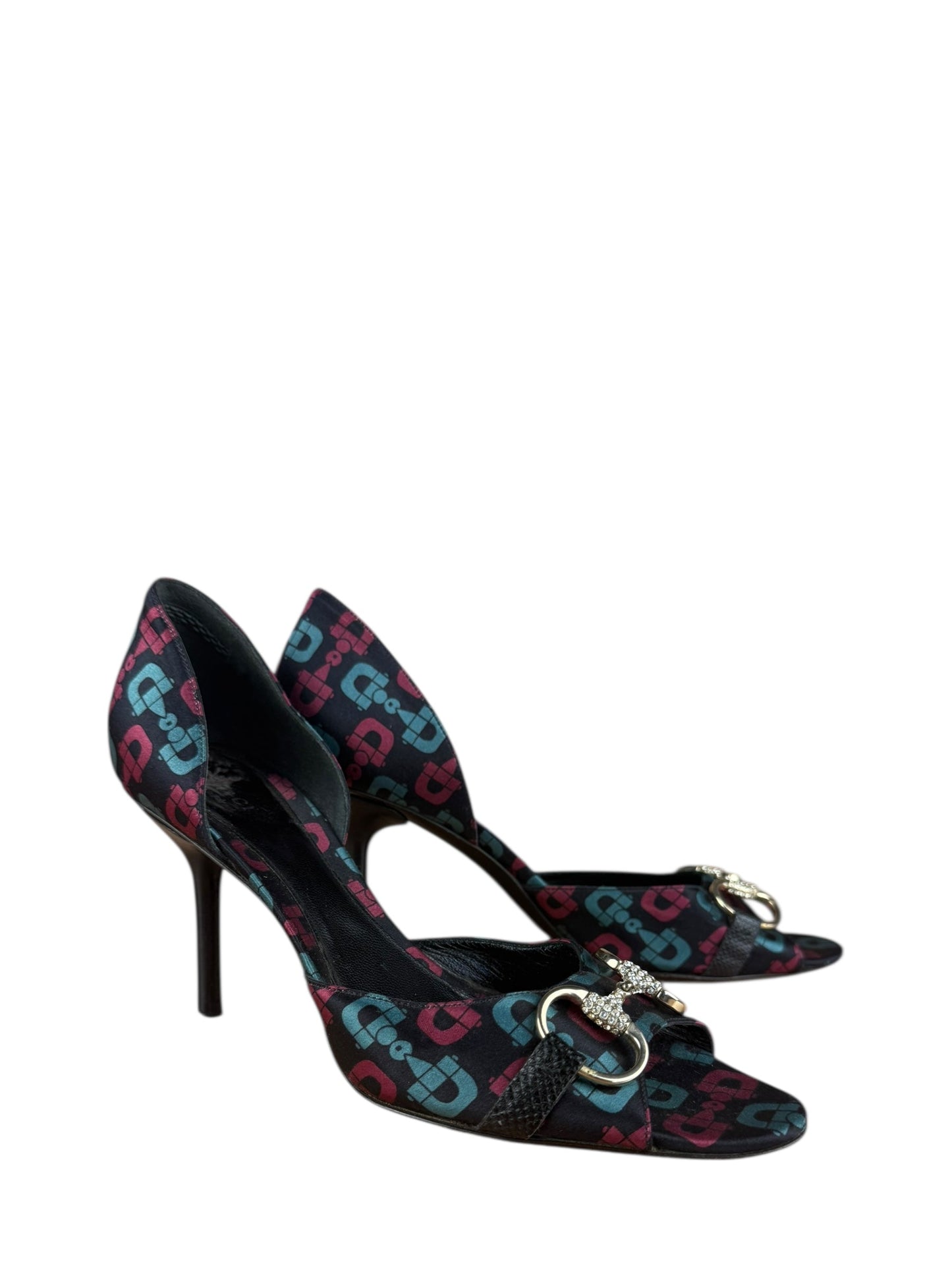 Gucci   Horsebit Open Toe Pumps