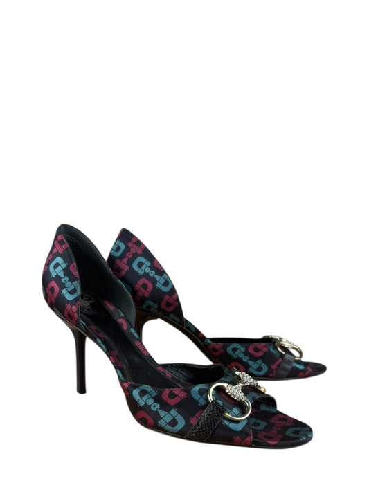 Gucci   Horsebit Open Toe Pumps