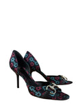 Gucci   Horsebit Open Toe Pumps