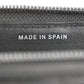 Amelia Iridescent Caviar Quilted Small Boy Zip Around Wallet Grey