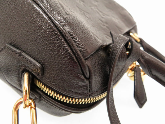 Louis Vuitton Monogram Empreinte Speedy Bandouliere 20 Shoulder Hand Bag Black LV