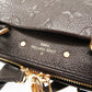 Louis Vuitton Monogram Empreinte Speedy Bandouliere 20 Shoulder Hand Bag Black LV