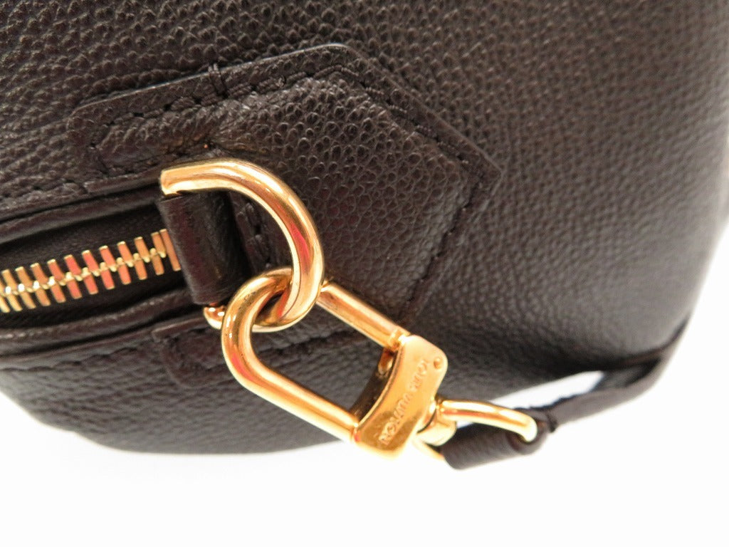 Louis Vuitton Monogram Empreinte Speedy Bandouliere 20 Shoulder Hand Bag Black LV