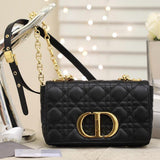 SMALL CARO BAG BALCK SUPPLE CANNAGE CALFSKIN Amelia
