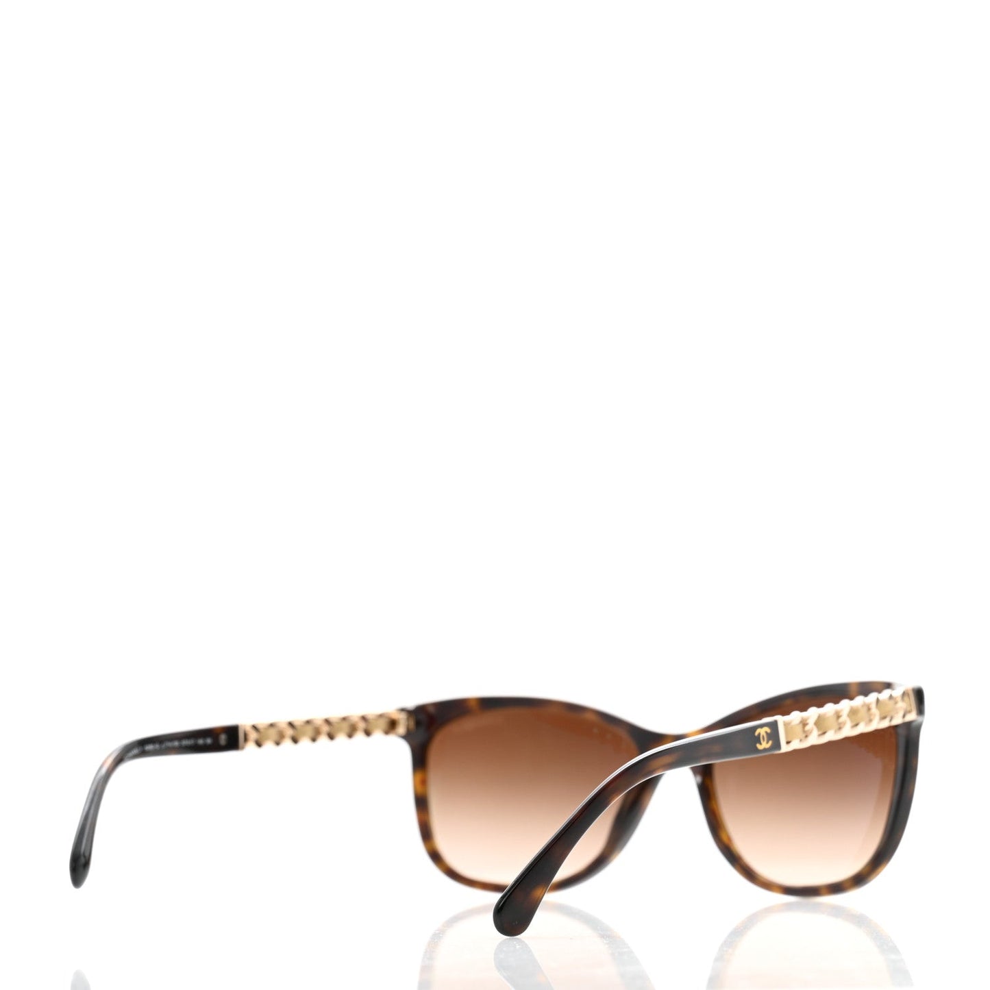 Amelia Acetate CC Chain Sunglasses 5260-Q Tortoise