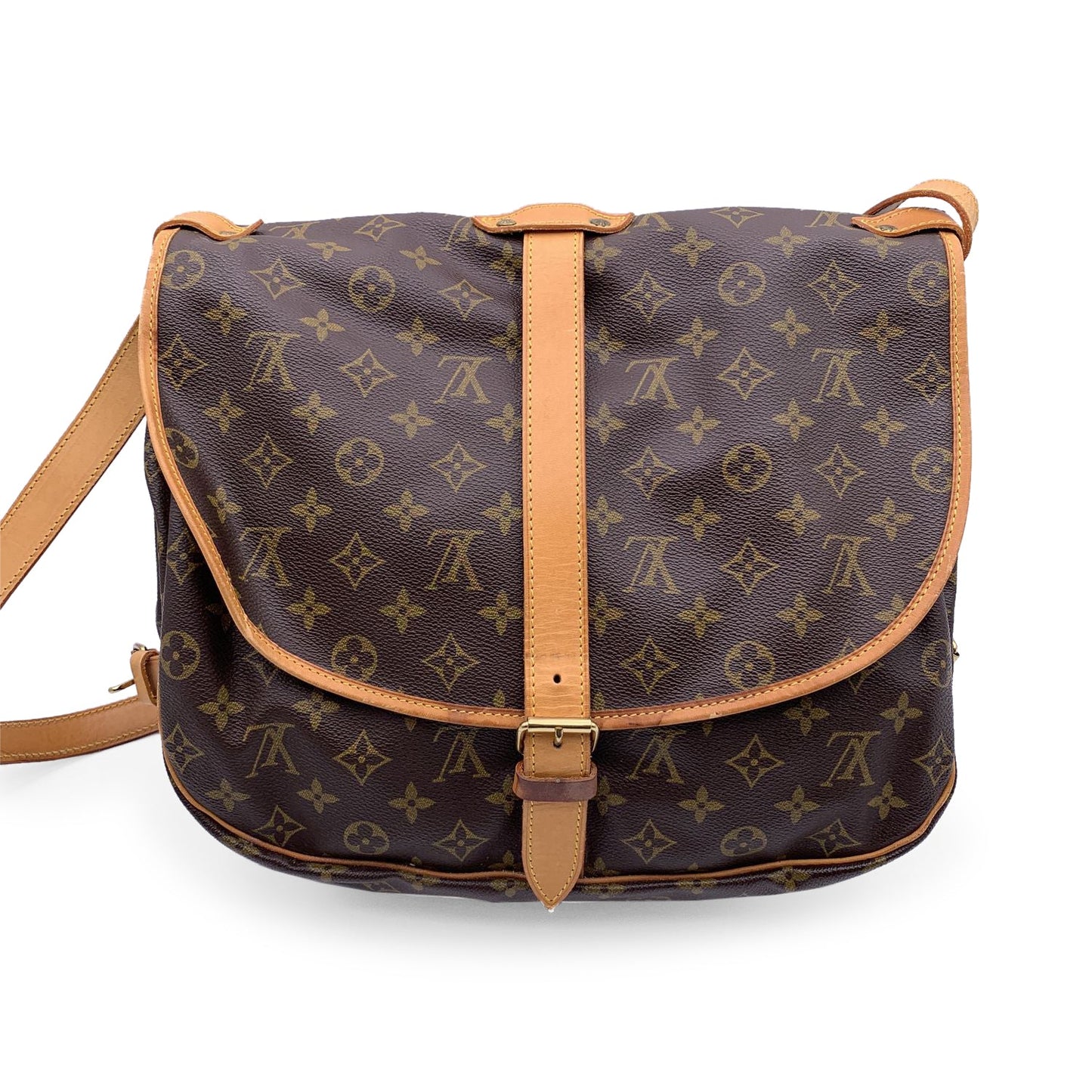 LOUIS VUITTON   Monogram Canvas Saumur 35 Crossbody Bag