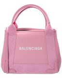 Blnciaga Navy Cabas XS Canvas & Leather Tote