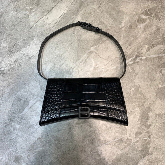 BLN-Ciaga Hourglass Handbag In Black, For Women,  Bags 9.8in/25cm