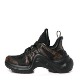 Louis Vuitton Calfskin Patent Monogram LV Archlight Sneakers Black