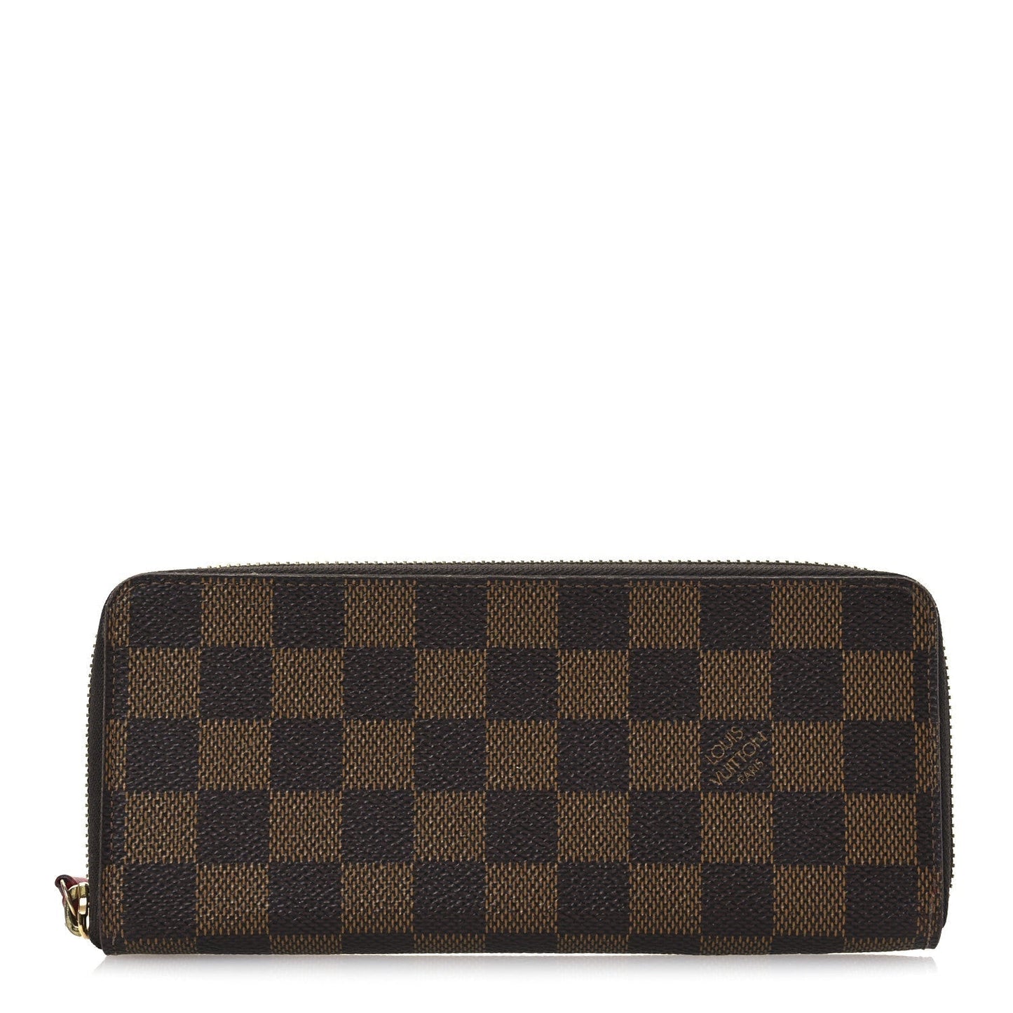 Louis Vuitton Damier Ebene Clemence Wallet Cherry