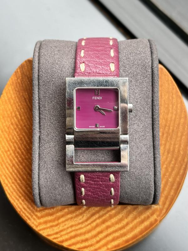 Fendi Magenta Leather 26mm Watch