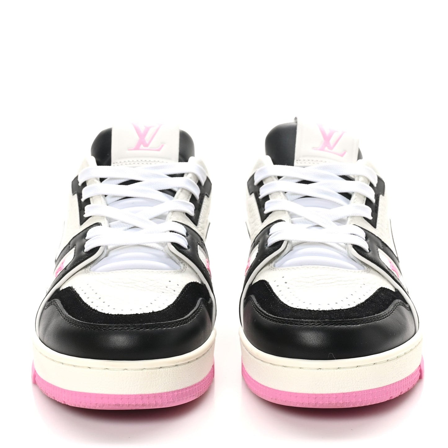 Louis Vuitton Calfskin LV Trainer Maxi Sneakers Black Pink
