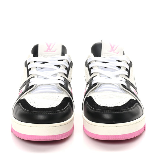 Louis Vuitton Calfskin LV Trainer Maxi Sneakers Black Pink