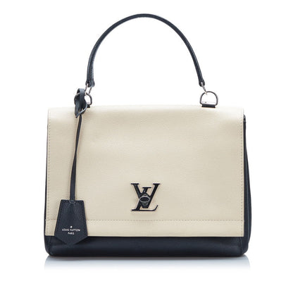 Louis Vuitton Lock Me 2 Cartable Noir Shoulder Bag Creme