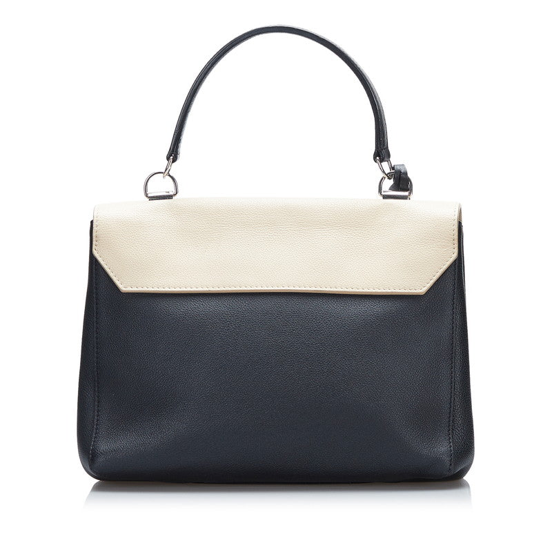 Louis Vuitton Lock Me 2 Cartable Noir Shoulder Bag Creme