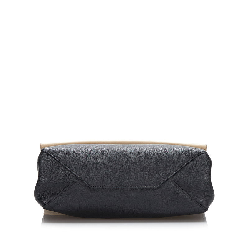 Louis Vuitton Lock Me 2 Cartable Noir Shoulder Bag Creme