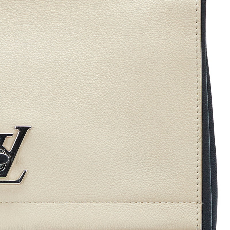 Louis Vuitton Lock Me 2 Cartable Noir Shoulder Bag Creme