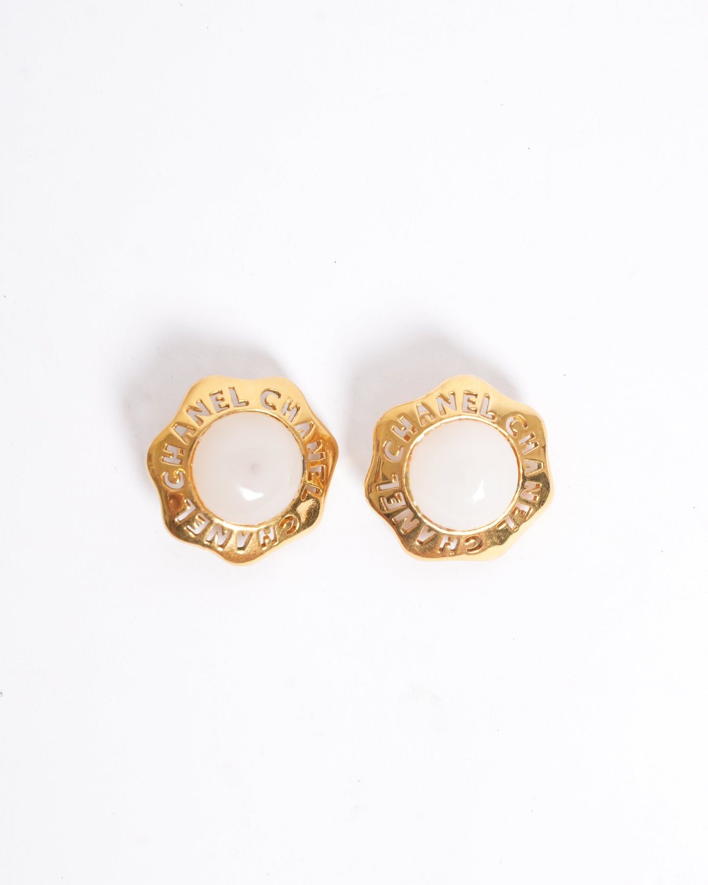 Chanel   CC Mark Faux Pearl Earrings